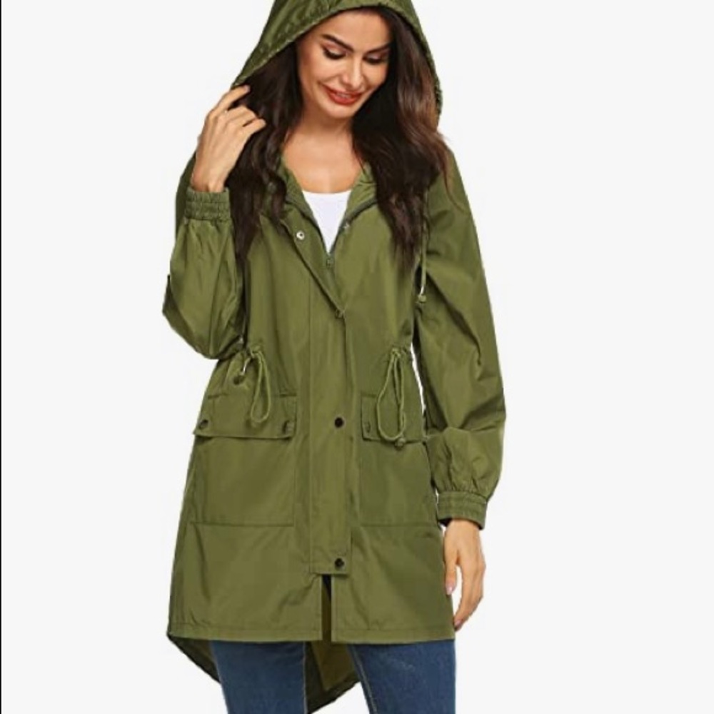 Green Rain Jacket - Size XL